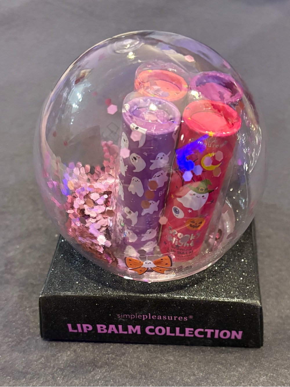 Simple Pleasures Snow Globe Lip Balm Collection - Halloween Edition - NEW